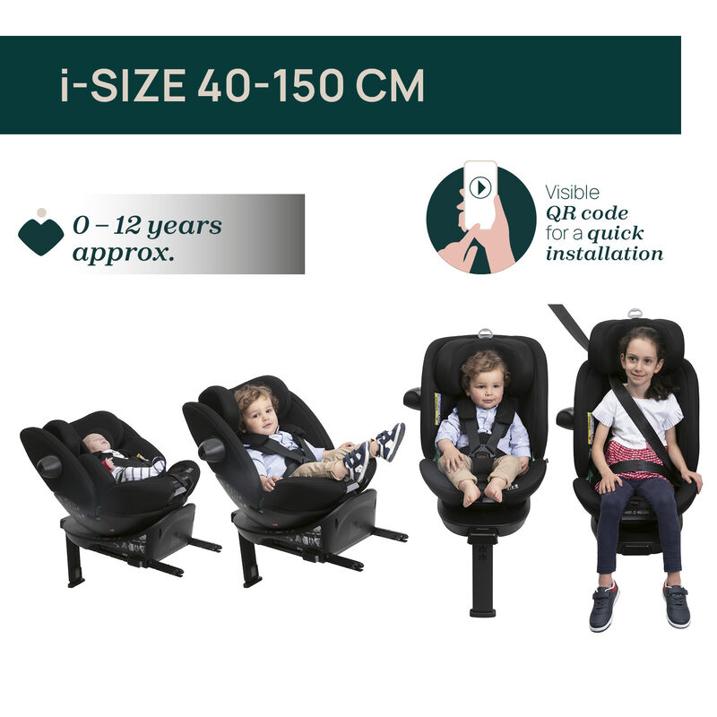 Everone I-Size Black Car Seat image number 1